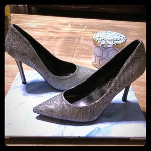 Guess silver heels
